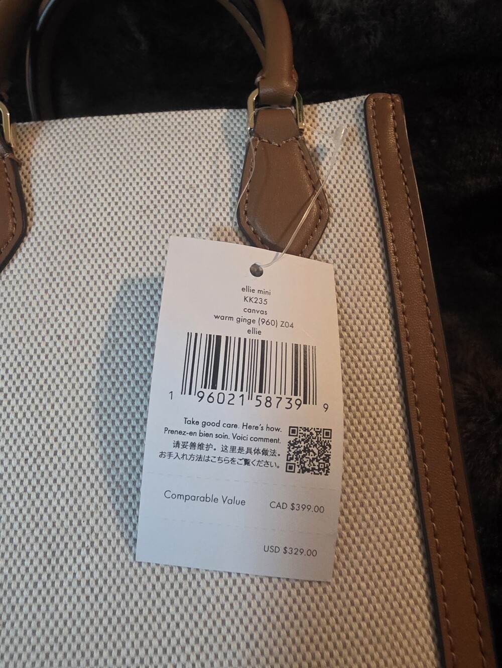 kate spade Brown & Cream Mini Satchel with Logo - Picture 4 of 9